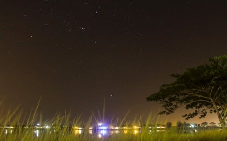 Menikmati Pesona Waduk Pusong Lhokseumawe di Sore Hari