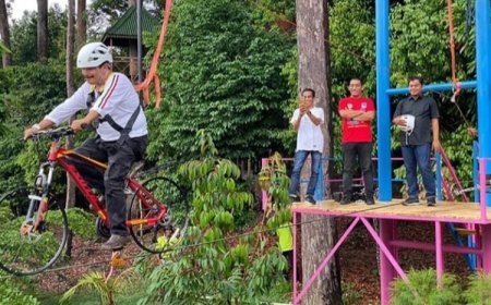 Wahana Sepeda Gantung Hadir di Langsa